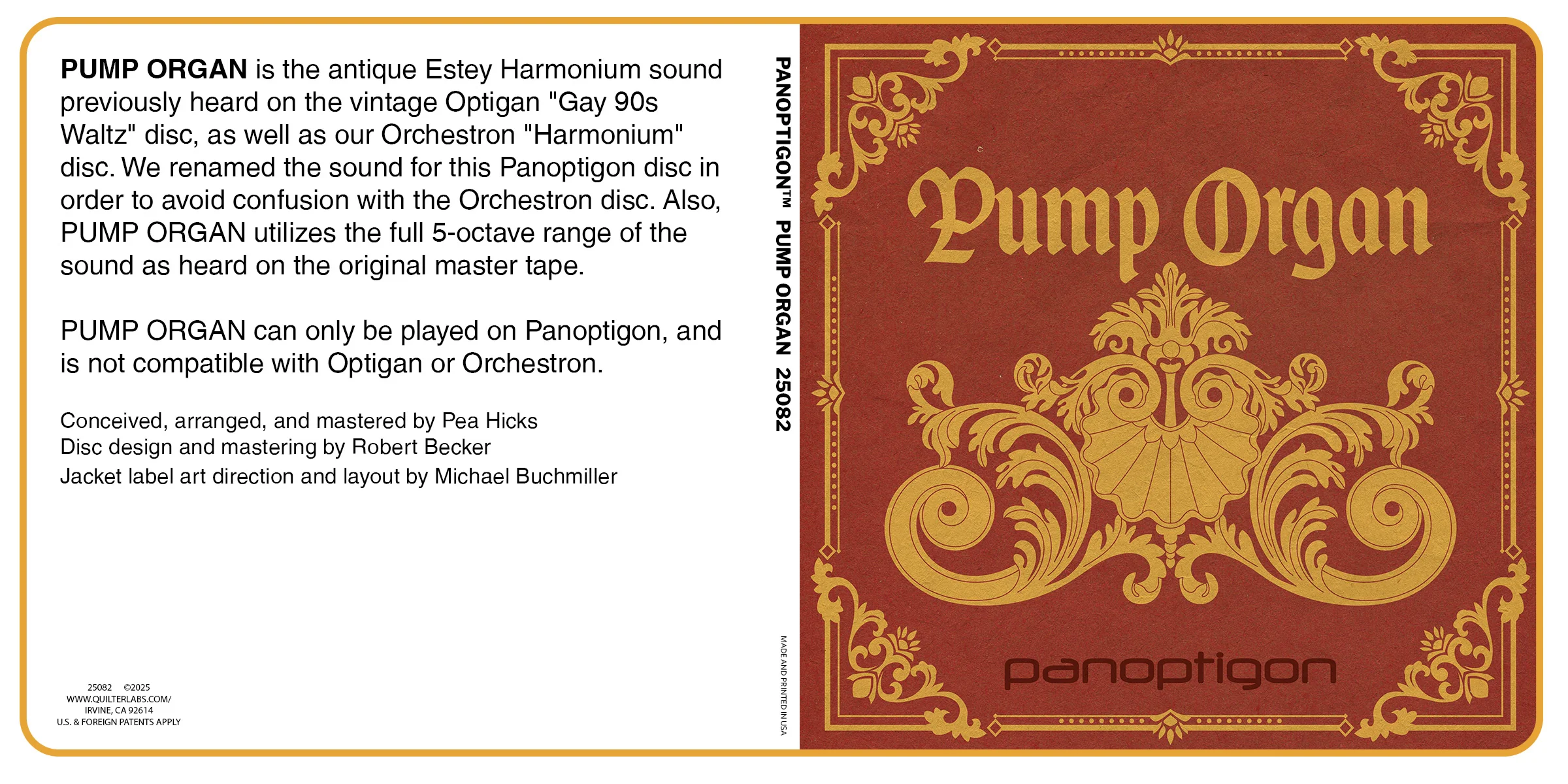 Pump Organ - Panoptigon Disc - Image 2